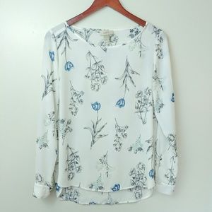 Ann Taylor Loft Floral Pattern Blouse Sz:XS